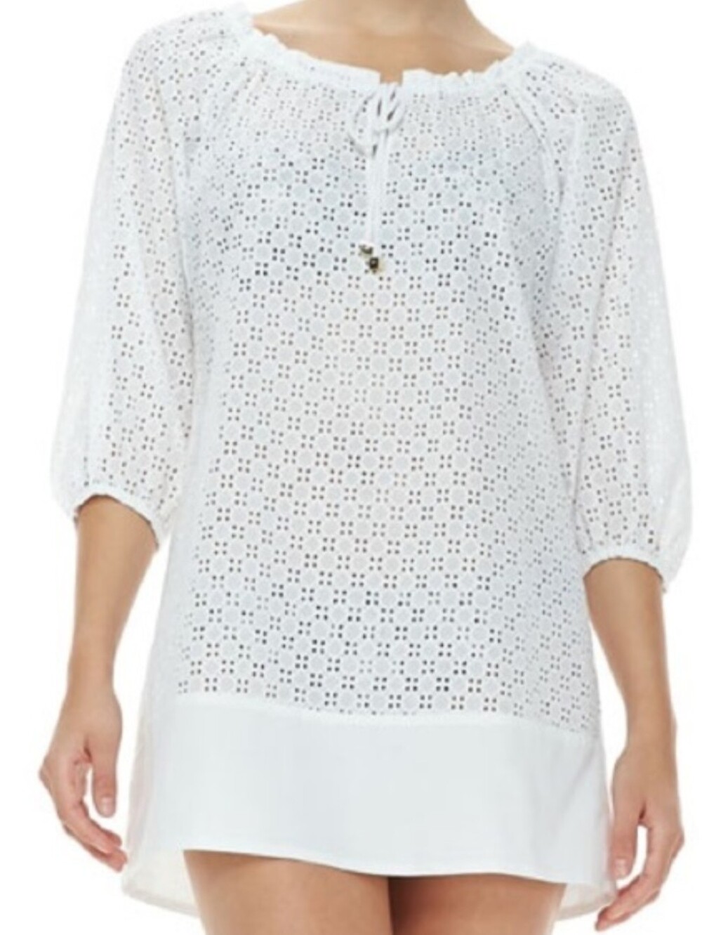 Tory Burch Soraya Eyelet Tunic swim beach